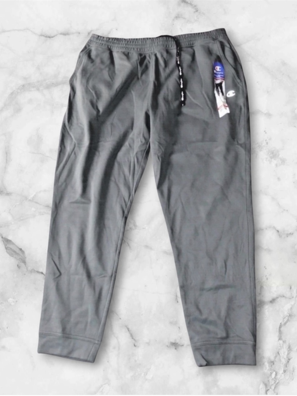 NWT Men's Champion Performance Jogger Pants gray pockets sz 2XL